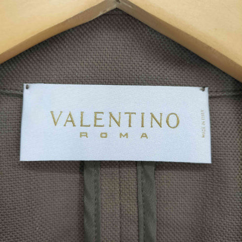 ヴァレンティノ Valentino コットン&リネン 1Bテーラードジャケット レディース EUR:42