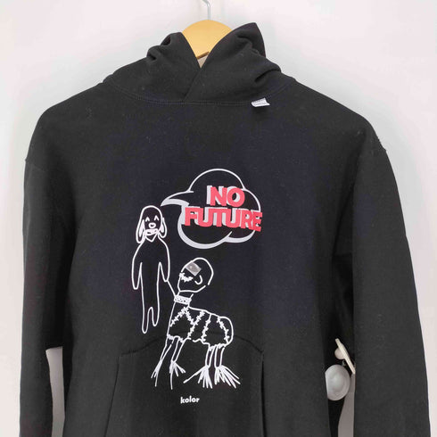 カラー kolor 24AW NO Future プリント プルオーバー パーカー メンズ JPN:2