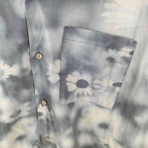 メゾンキツネ MAISON KITSUNE 25SS RESORT SHIRT フラワープリント半袖シャツ メンズ XL