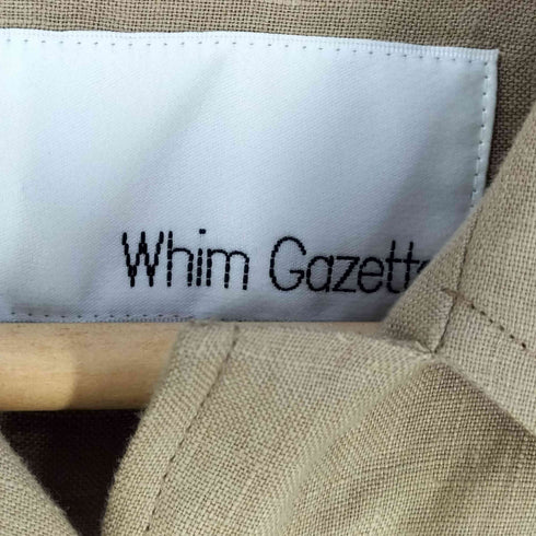 ウィムガゼット Whim Gazette リネン100% ワークシャツ レディース FREE