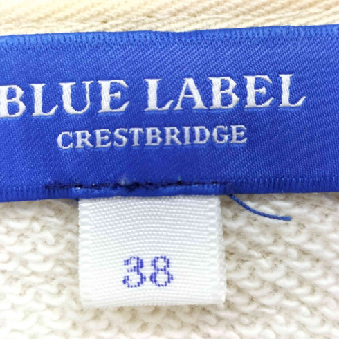 ブルーレーベルクレストブリッジ BLUE LABEL CRESTBRIDGE プレートロゴ プルオーバー パーカー レディース JPN:38