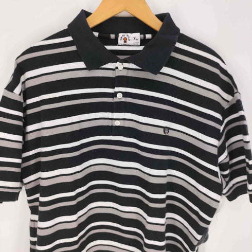 ベイビーマイロ BABY MILO APE 鹿の子 S/S ボーダーポロシャツ メンズ JPN:XL