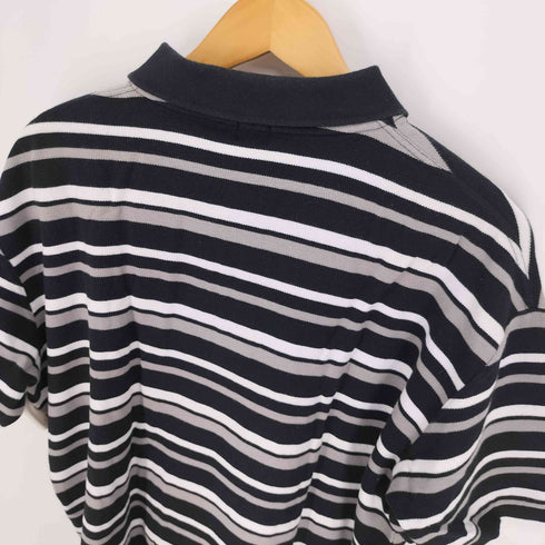 ベイビーマイロ BABY MILO APE 鹿の子 S/S ボーダーポロシャツ メンズ JPN:XL
