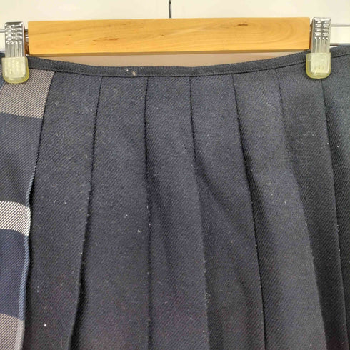 ブルーレーベルクレストブリッジ BLUE LABEL CRESTBRIDGE ミニ丈 チェック ベルトギミック ラップ カート レディース JPN:38