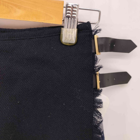 ブルーレーベルクレストブリッジ BLUE LABEL CRESTBRIDGE ミニ丈 チェック ベルトギミック ラップ カート レディース JPN:38