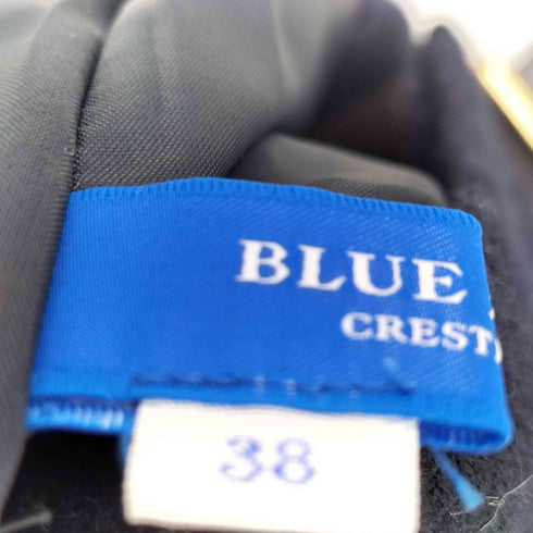 ブルーレーベルクレストブリッジ BLUE LABEL CRESTBRIDGE ミニ丈 チェック ベルトギミック ラップ カート レディース JPN:38