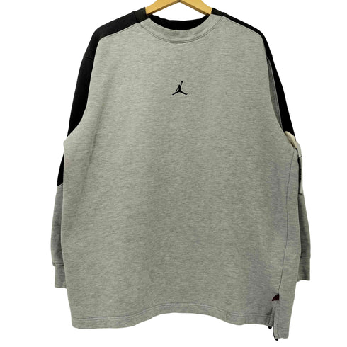 ジョーダンブランド JORDAN BRAND 00s ジャンプマン 刺繍 袖 切替 クルーネック スウェット メンズ import:XXL