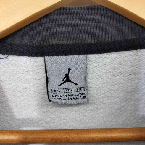 ジョーダンブランド JORDAN BRAND 00s ジャンプマン 刺繍 袖 切替 クルーネック スウェット メンズ import:XXL