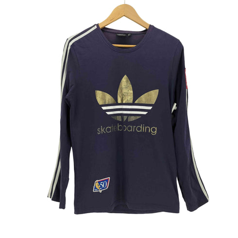アディダスオリジナルス adidas Originals SKATEBOARDING 3ストライプ フロント トレフォイルルゴ L/S Tシャツ メンズ import:L