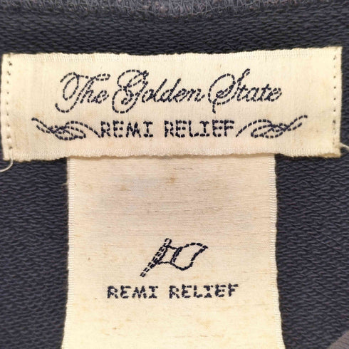 レミレリーフ REMI RELIEF スタッズ付きフルジップパーカー フェード メンズ JPN:L