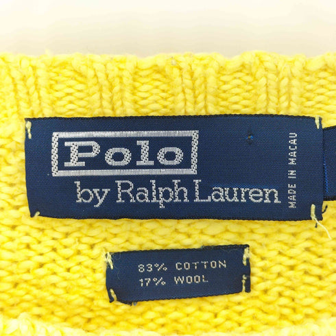 ポロバイラルフローレン Polo by RALPH LAUREN ウール混 ロングスリーブ クルーネック ニット レディース XXL