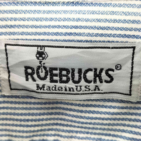 シアーズローバックス SEARS ROEBUCKS 90s ヒッコリーストライプシャツ メンズ