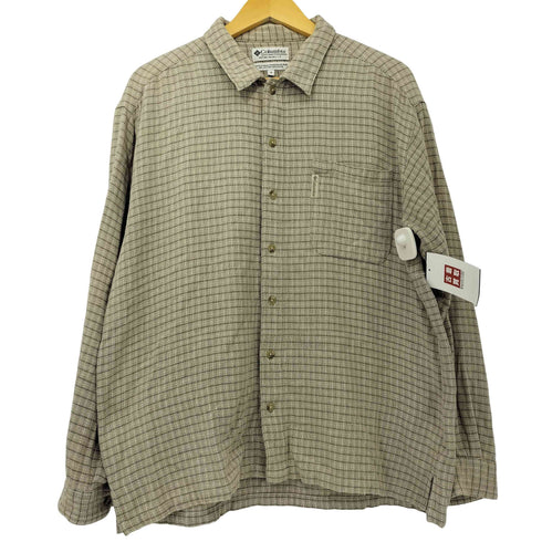 コロンビア Columbia 00s インド綿 チェック ボタンダウン L/S シャツ メンズ import:M