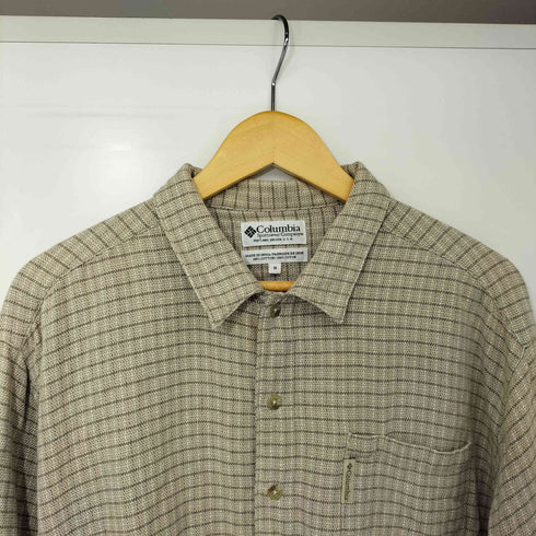 コロンビア Columbia 00s インド綿 チェック ボタンダウン L/S シャツ メンズ import:M