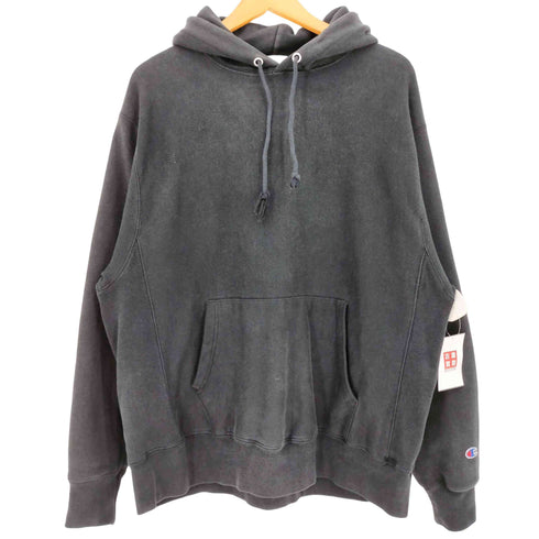 チャンピオン Champion REVERSE WEAVE 70s 単色タグ 復刻 袖ロゴ刺繍 プルオーバーパーカー メンズ import:L