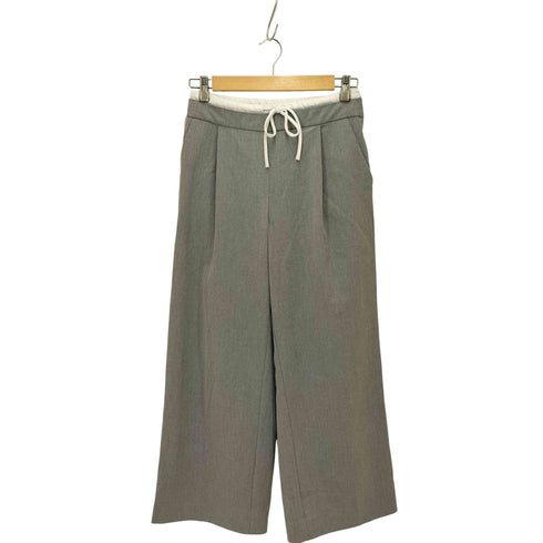 ザラ ZARA WIDE-LEGパンツ ダブルウエストバンド レディース XS