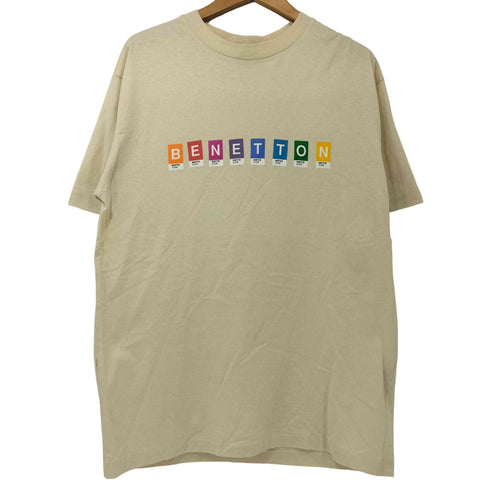 ユナイテッドカラーズオブベネトン UNITED COLORS OF BENETTON 90s イタリア製 シングルステッチ プリント S/S Tシャツ メンズ import:M