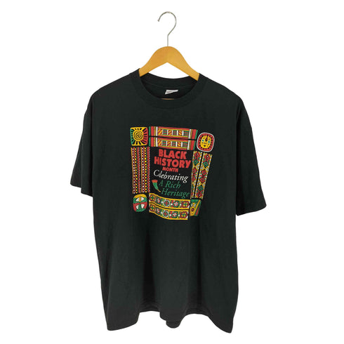 ジャージーズ JERZEES 00S BLACK HISTORY MONTH プリント Tシャツ メンズ XL