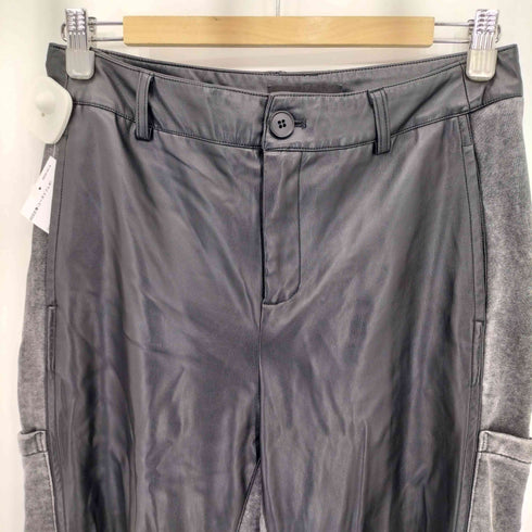 NUTH フェイクレザー スウェット ドッキング パンツ レディース M