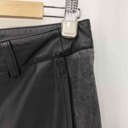 NUTH フェイクレザー スウェット ドッキング パンツ レディース M