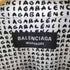 バレンシアガ BALENCIAGA All Over Logo Print Button Up Short Sleeve Shirt メンズ 42