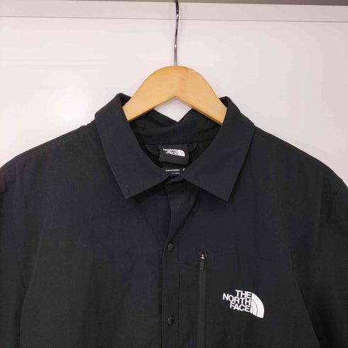 ザノースフェイス THE NORTH FACE CAMISA S/S FIRST TRAIL ポリエステル スナップボタン S/S シャツ メンズ import:M