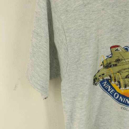 フルーツオブザルーム FRUIT OF THE LOOM 90S USA製 B-17G プリント Tシャツ メンズ M