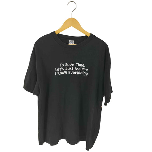 デルタプロウェイト DELTA PRO WEIGHT 00S ユーモアプリント Tシャツ メンズ XL