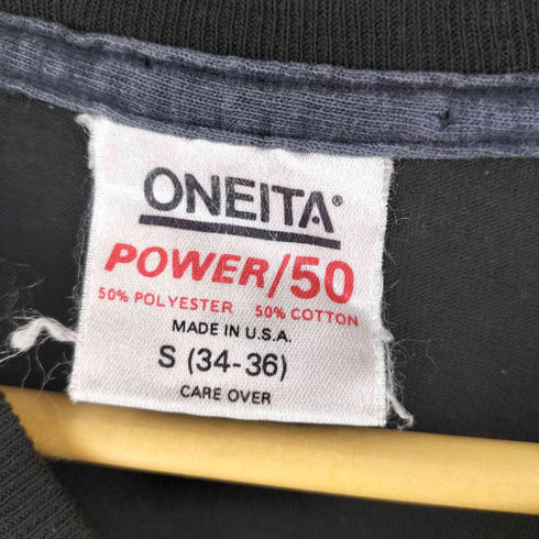 オニータ ONEITA 90S USA製 フットボール プリント Tシャツ メンズ S