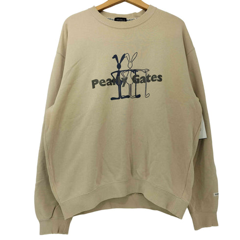 パーリーゲイツ PEARLY GATES ラビット プリント フレンチテリー クルーネック スウェット メンズ JPN:5