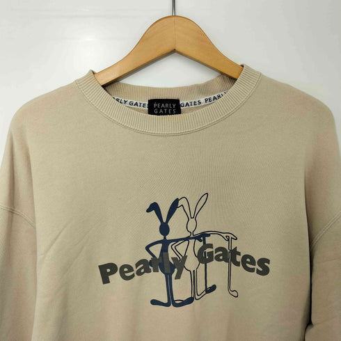 パーリーゲイツ PEARLY GATES ラビット プリント フレンチテリー クルーネック スウェット メンズ JPN:5