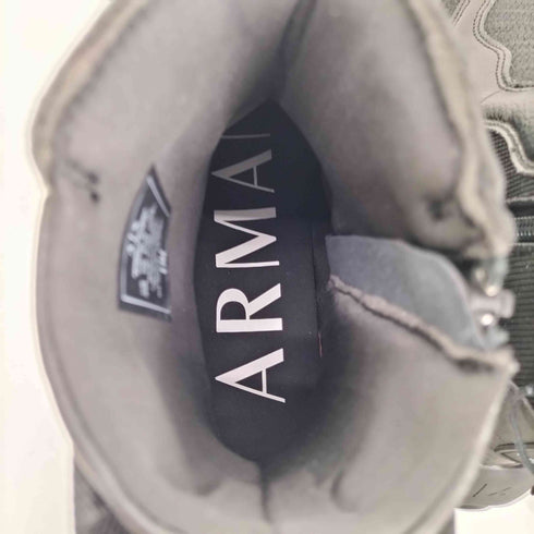 アルマーニエクスチェンジ ARMANI EXCHANGE 24AW BLACK EDITION ADE ボリュームソール ハイカット スニーカー ブーツ メンズ 41M