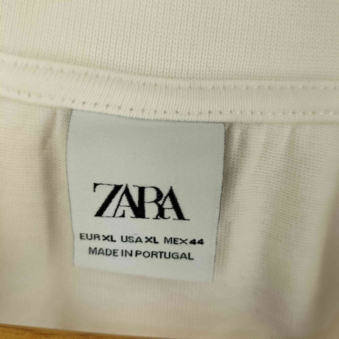 ザラ ZARA 太リブ Tシャツ メンズ import:XL