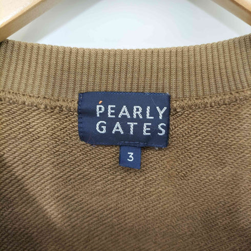 パーリーゲイツ PEARLY GATES ラビット プリント フレンチテリー クルーネック スウェット メンズ JPN:3