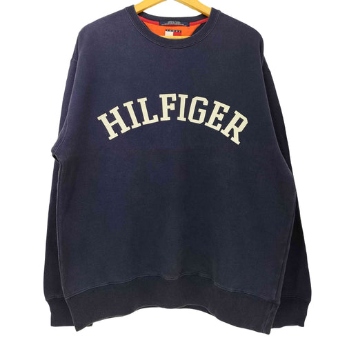 トミーヒルフィガー TOMMY HILFIGER 90s アーチロゴ クルーネック スウェット メンズ import:M