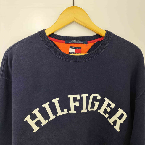トミーヒルフィガー TOMMY HILFIGER 90s アーチロゴ クルーネック スウェット メンズ import:M