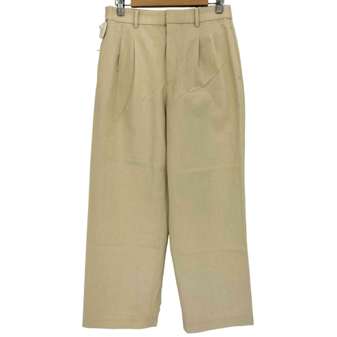 ユニクロ UNIQLO タックワイドパンツ(ツータック・丈標準69~71cm) レディース JPN:L