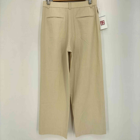 ユニクロ UNIQLO タックワイドパンツ(ツータック・丈標準69~71cm) レディース JPN:L