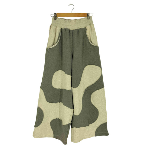 APHLOTUS カーブ切替 バイカラー 裏起毛イージーワイドパンツ メンズ JPN:M