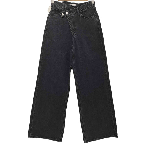 マウジー moussy CROSS WAIST WIDE STRAIGHT デニム パンツ レディース JPN:2