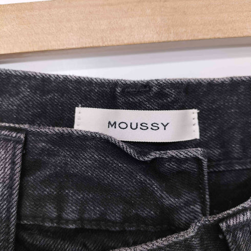 マウジー moussy CROSS WAIST WIDE STRAIGHT デニム パンツ レディース JPN:2