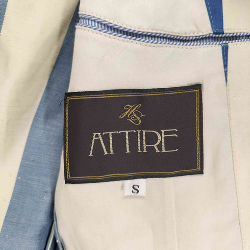 ATTIRE} ストライプ3Bテーラードジャケット メンズ S