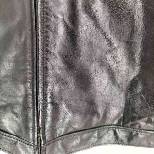 SANTAFE LEATHER 襟ボアレザージャケット 裏地キルティング メンズ JPN:XL
