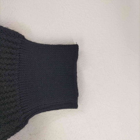 DEI MASSIMI フェイクレザー切替ニット メンズ JPN:48