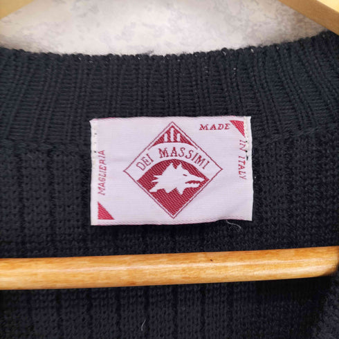DEI MASSIMI フェイクレザー切替ニット メンズ JPN:48