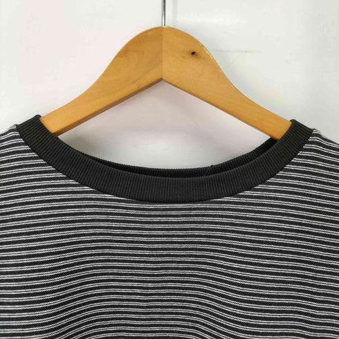 アドラー ADRER エクストラクオリティヘヴィコットンビッグT ボーダーヘビーコットンTシャツ メンズ JPN:M