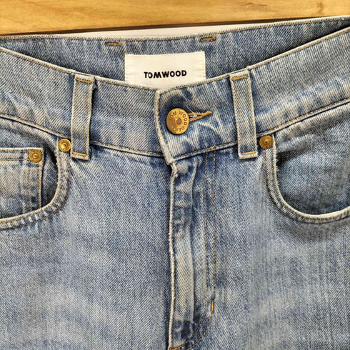 トムウッド TOMWOOD ワイドフレアデニムパンツ メンズ