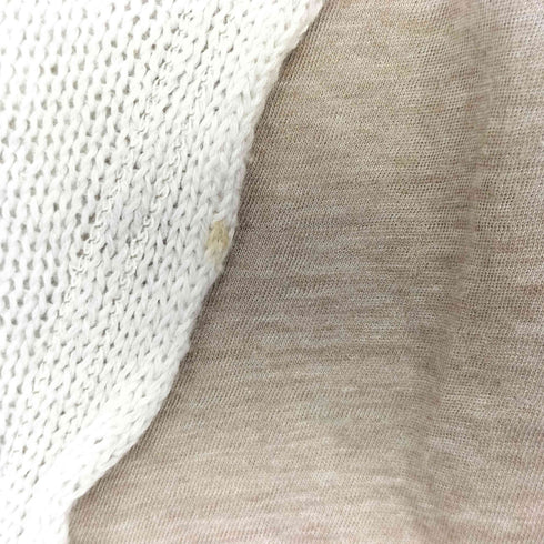 ワイズ Ys ボタン付きニット切替Tシャツ レディース