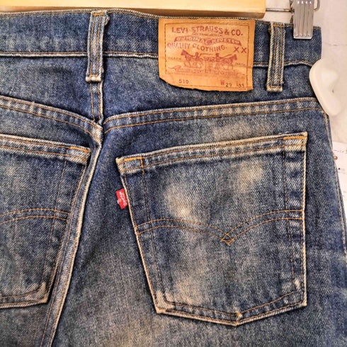 リーバイス Levis 510 USA製 ボタン裏525 ジップフライデニムパンツ メンズ W29 L33