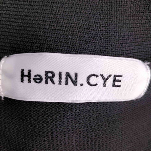 ヘリンドットサイ HeRIN.CYE シャツ切替 ロングカーディガン レディース FREE